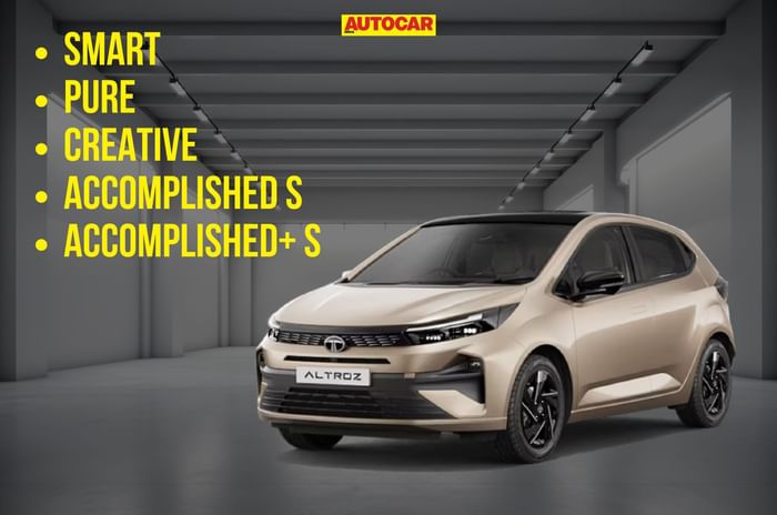 2025 Tata Altroz variant wise features 